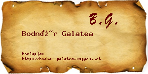 Bodnár Galatea névjegykártya